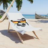 woof and grrr Bear Pride reflections sunglasses Beach Towel