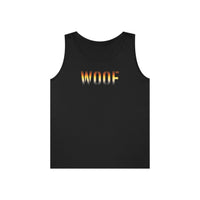 woof and grrr bear pride WOOF stencil Heavy Cotton Tank Top