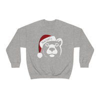 woof and grrr NAUGHTY Santa Bear Heavy Blend™ Crewneck Sweatshirt