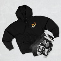 woof and grrr bear pride logo Heavy Blend™ Full Zip Hooded Sweatshirt