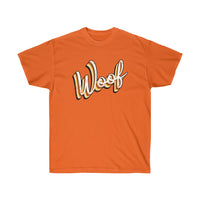 woof and grrr vintage Woof Script, Ultra Cotton Tee.