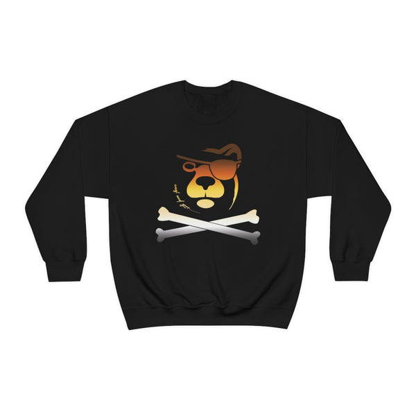 woof and grrr Pirate Bear Pride Heavy Blend™ Crewneck Sweatshirt