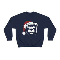 woof and grrr NICE Santa Bear Heavy Blend™ Crewneck Sweatshirt