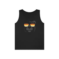 woof and grrr bear pride reflections sunglasses Heavy Cotton Tank Top