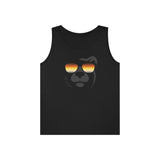 woof and grrr bear pride reflections sunglasses Heavy Cotton Tank Top