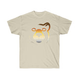 woof and grrr Bear Logo with Bear Pride flag colors gradient Ultra Cotton Tee.